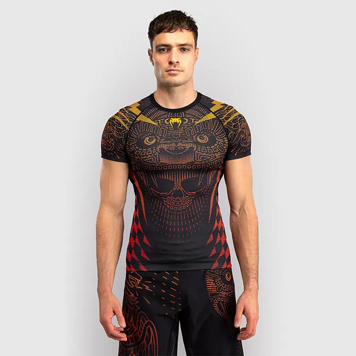 Venum Venum Quetzal Fury Rashguard Svart Rød Oransje