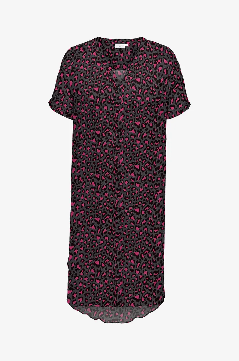Only Carmakoma Kjole carBaboost Life S/S Shirt Dress - Grå