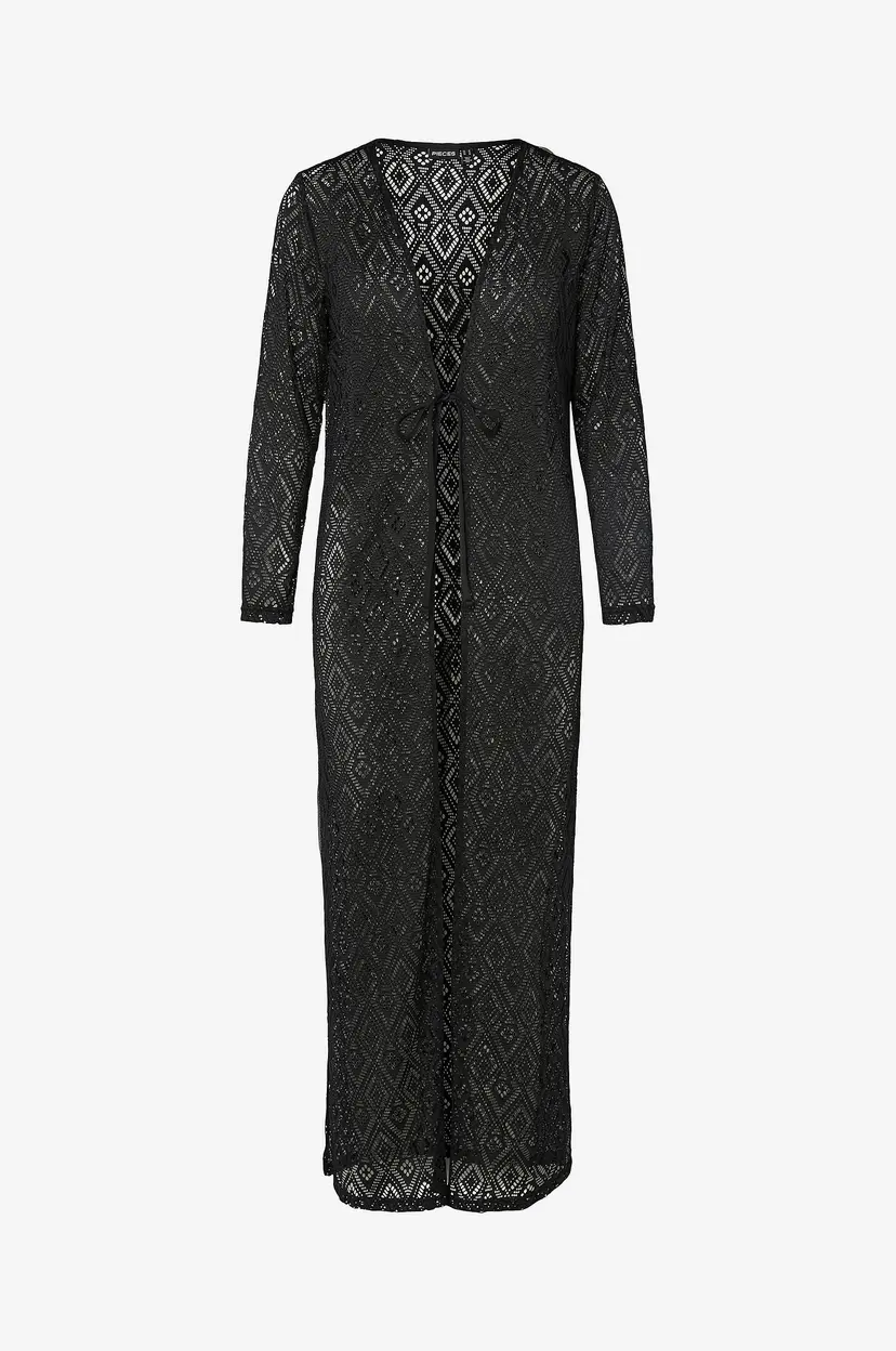 Pieces Strandkjole pcVita 7/8 Lace Ankle Kimono - Svart