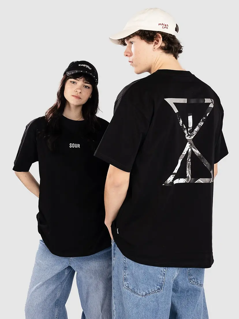 Sour Solution Sour Solution Hourglass T-skjorte svart