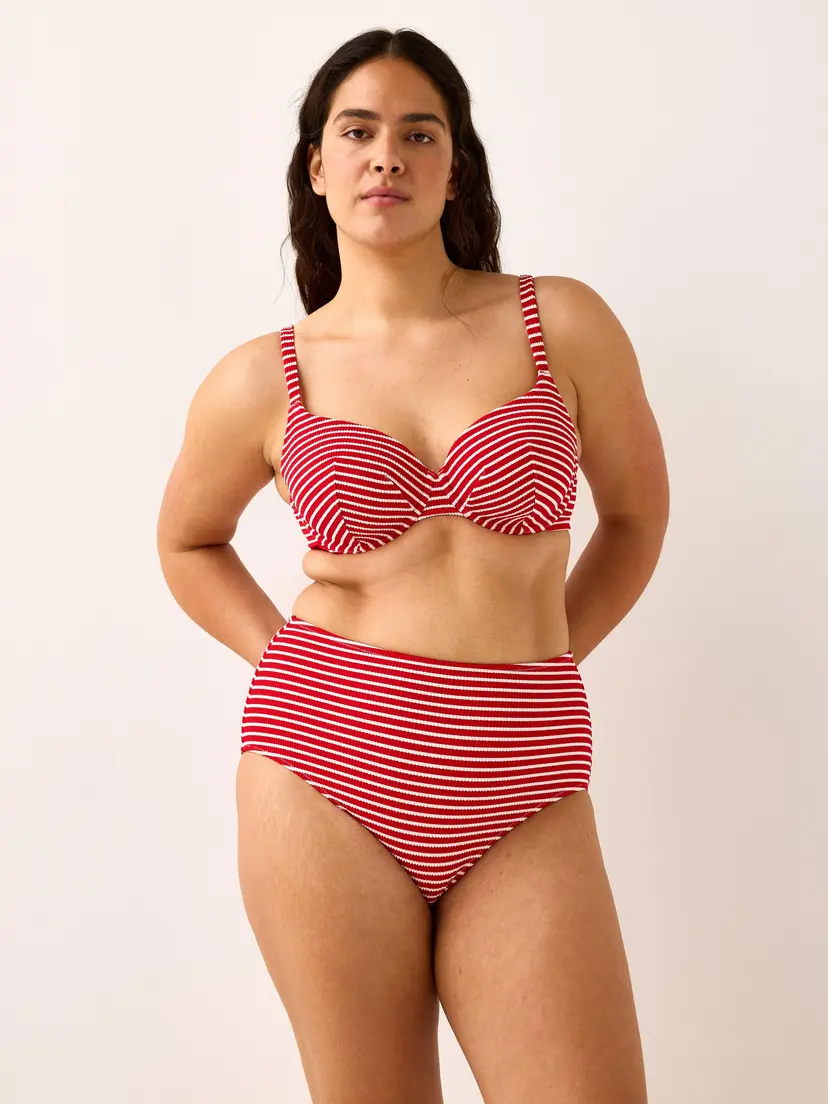 Lindex Krepp bikiniunderdel med høy midje
