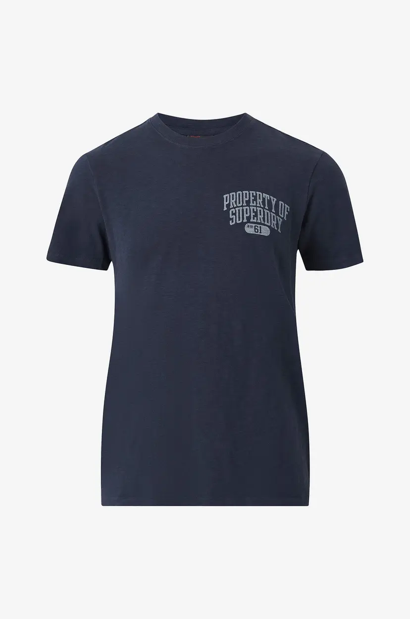 Superdry T-skjorte Athletic College Graphic Tee - Blå