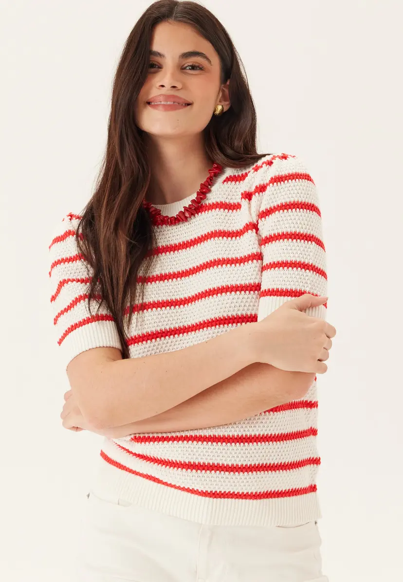 Vila Vidalo O-neck S/S STRIPE KNIT