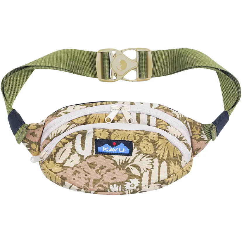 Kavu Kavu Canvas Spectator Waist Pack Organic Cactus Garden