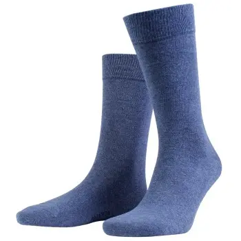 Amanda Christensen Amanda Christensen Strømper 3P True Combed Cotton Sock Denimblå Str 35/38