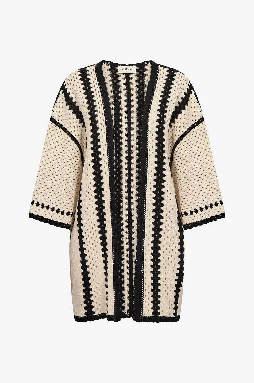 Cream Kardigan crJabie Knit - Beige