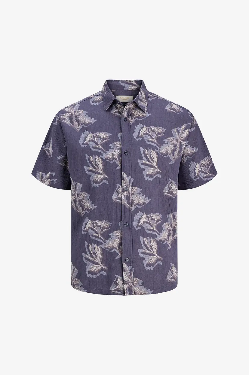 Jack & Jones Junior Skjorte jorMontauk Aop SS Jnr - Grå