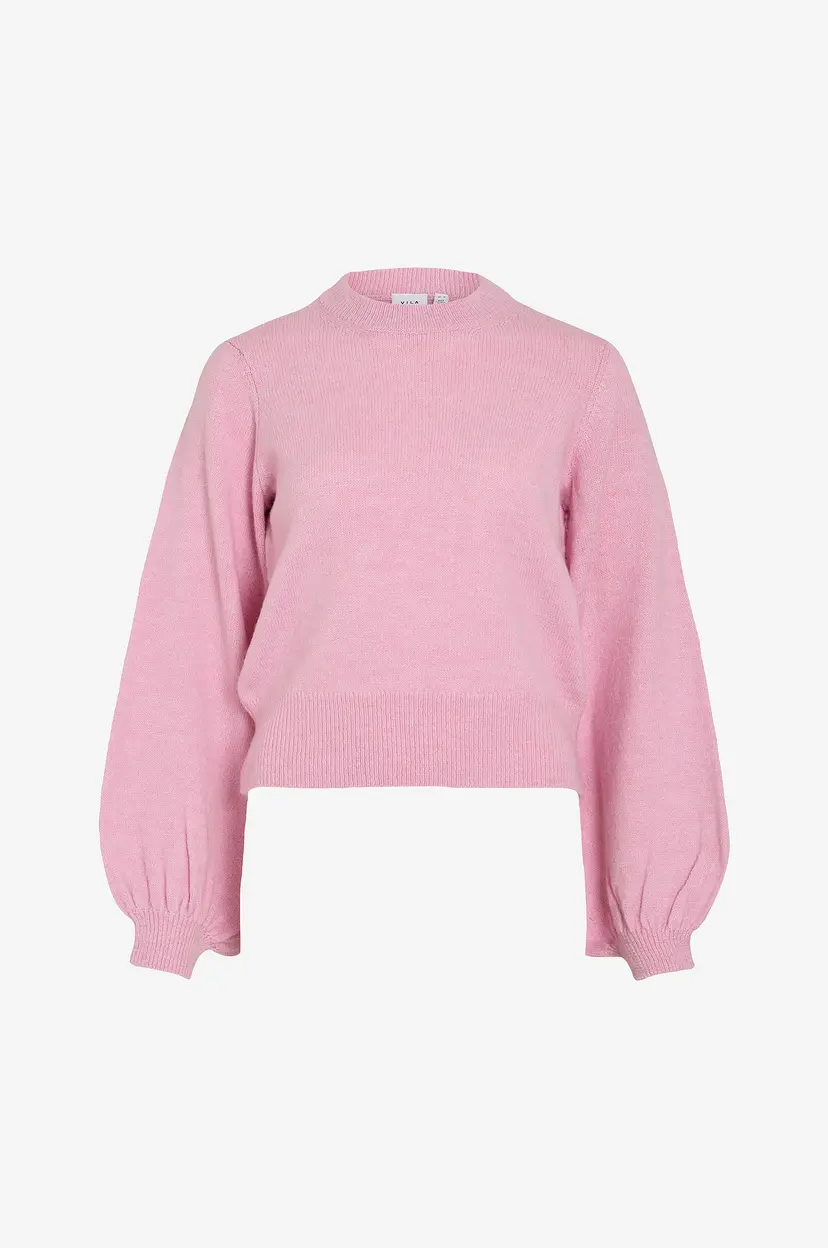 Vila Genser viBiola New L/S Knit Top - Rosa