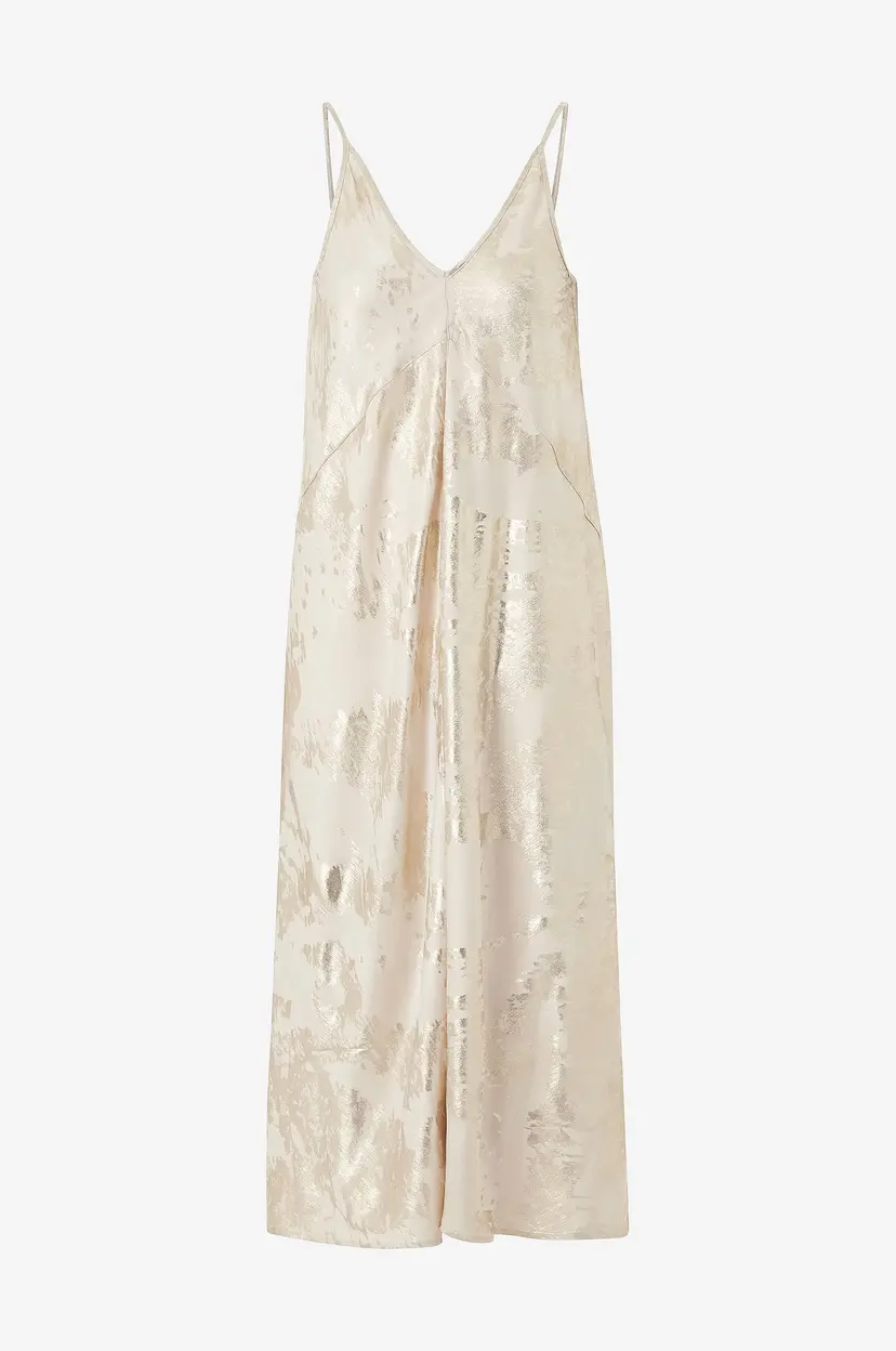 Soaked In Luxury Maxikjole Slkitty Strap Dress - Beige