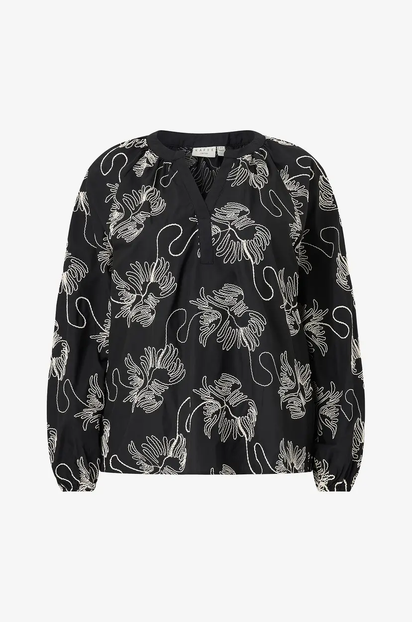 KAFFE Curve Bluse kcKimmie - Svart