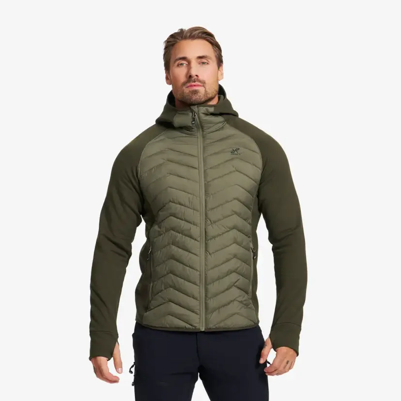 RevolutionRace Evolution Hybrid Fleece Jacket Herre Forest Night/Kalamata