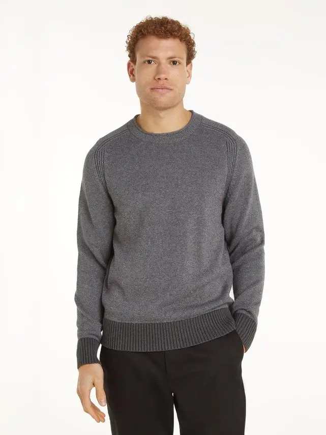 Tommy Hilfiger MOULINE FISHERMAN CREW NECK