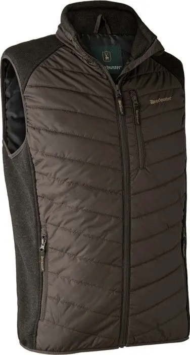 Deerhunter Deerhunter Moor Padded Waistcoat w. Knit Brown Leaf