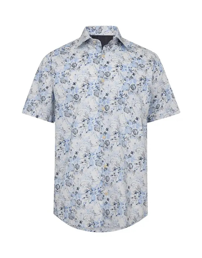 Black Blue Shirt s/s regular fit