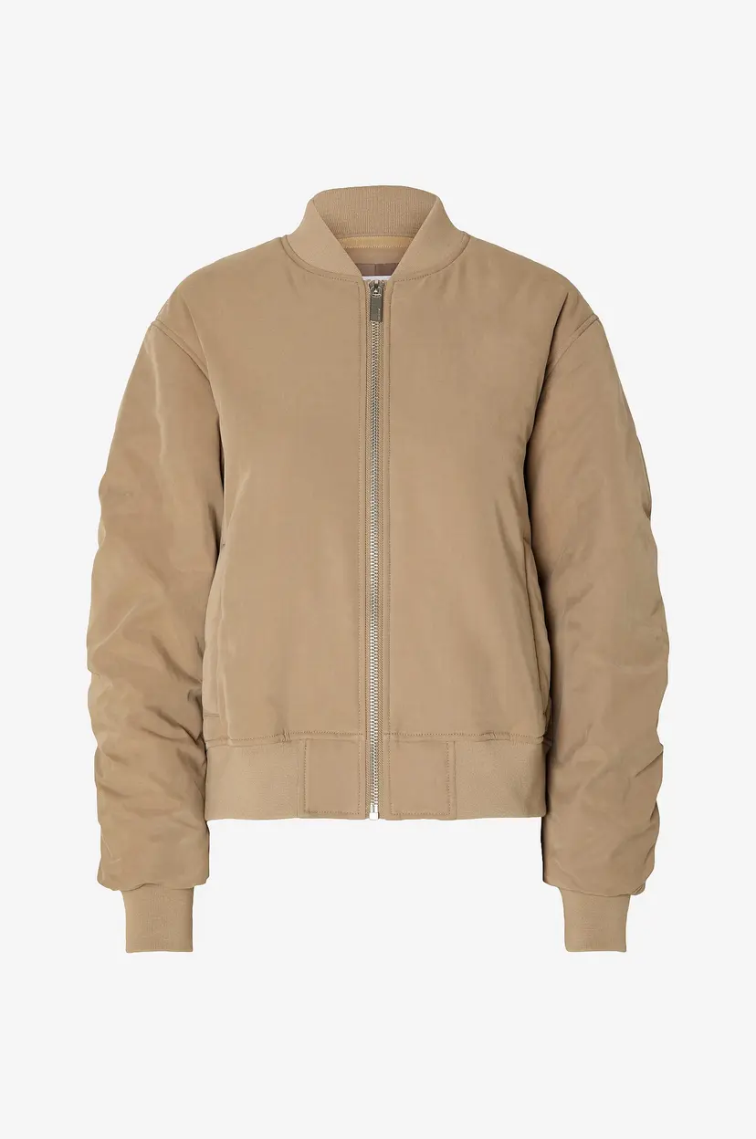 Selected Women Jakke slfNetra Bomber Jacket - Beige