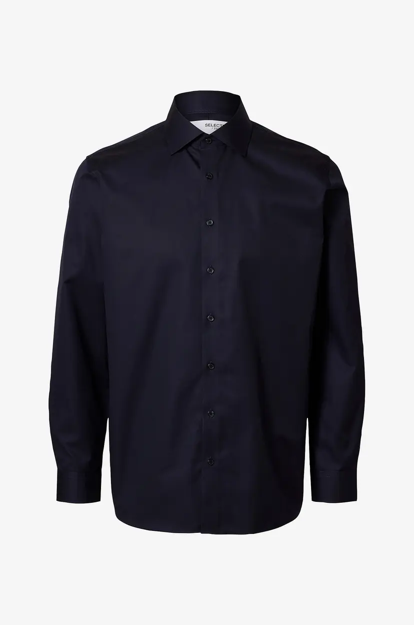 Selected Men Skjorte slhReg-Ethan Shirt LS Spread - Blå