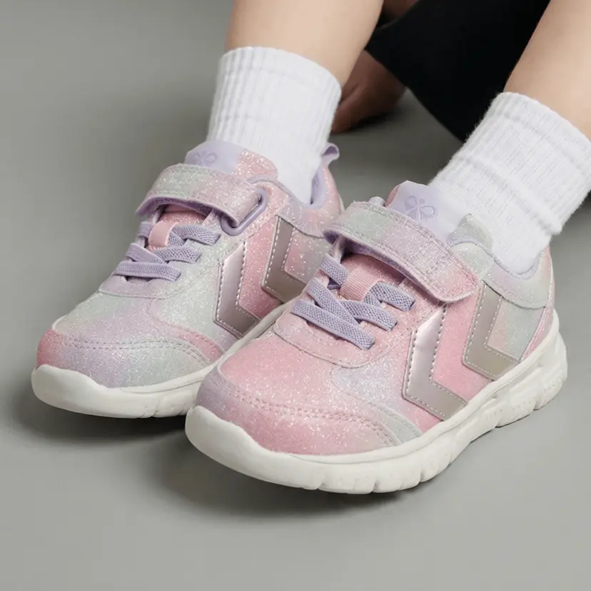 Hummel Barn Hummel - Joggesko Crosslite Glitter Infant Multi Color Pink