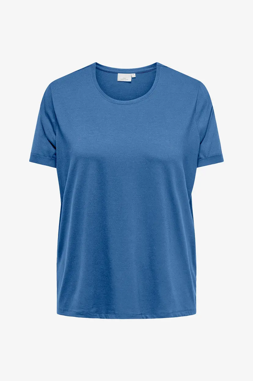 Only Carmakoma Topp carMoster S/S Fold UP Top Jrs - Blå