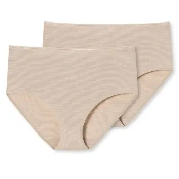 Schiesser Truser 2P Modal Essentials Midi Beige Dame