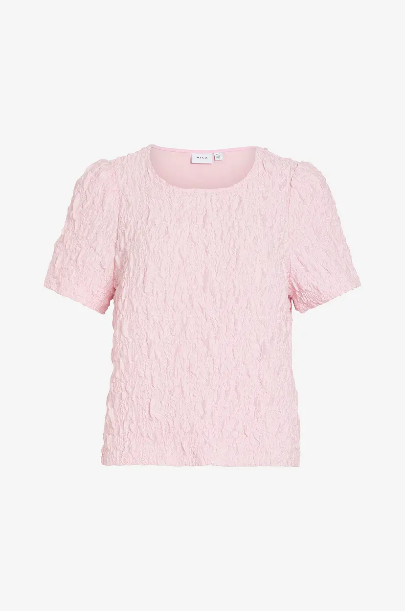 Vila Topp viSophia O-neck S/S - Rosa