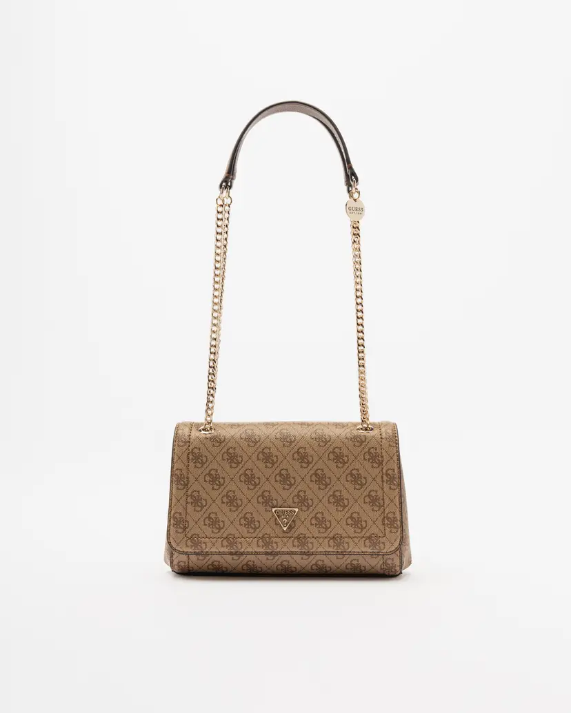 Guess Guess Noelle 4G logo Brown Crossbody bag