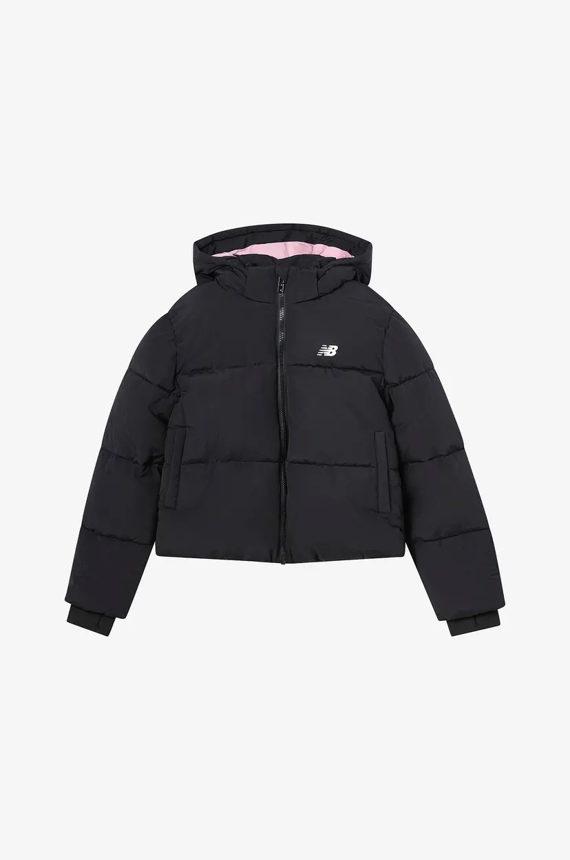 New Balance Pufferjakke NB Wide Baffle Puffer Coat - Svart