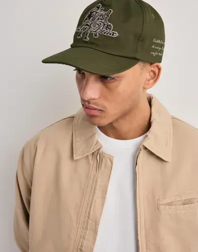 Les Deux Les Deux Basketball Player Letterman Ca Merkecapser Grønn