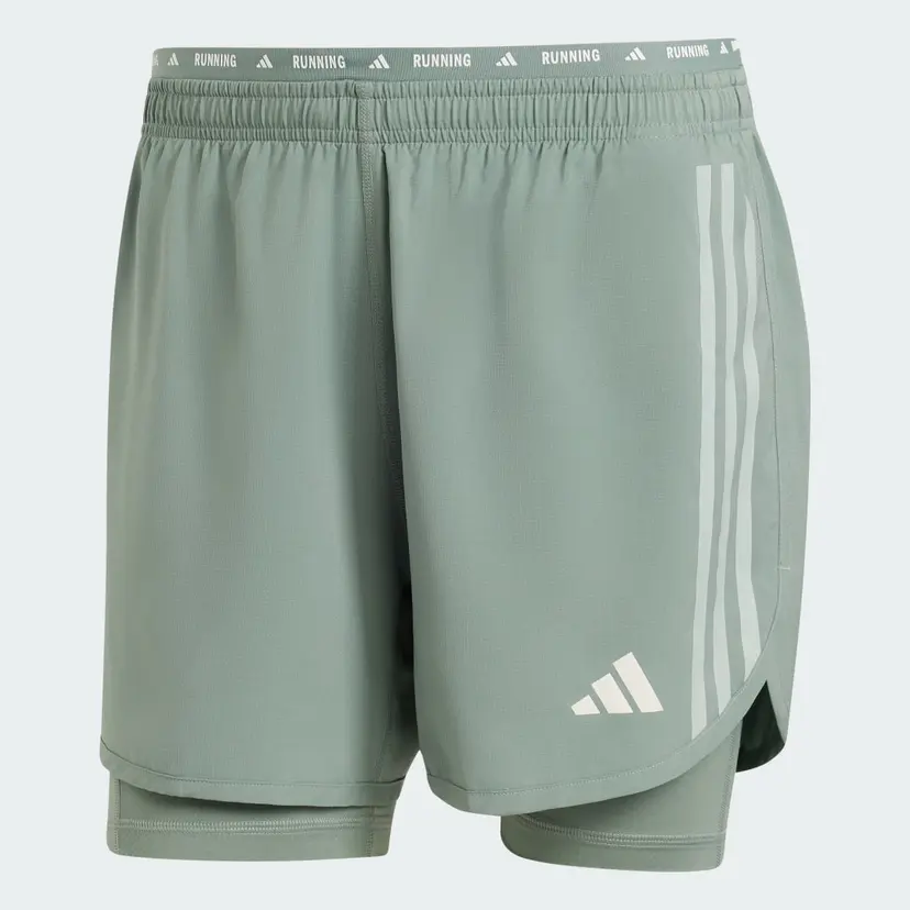 Adidas Own the Run 3 Stripes 2in1 Short