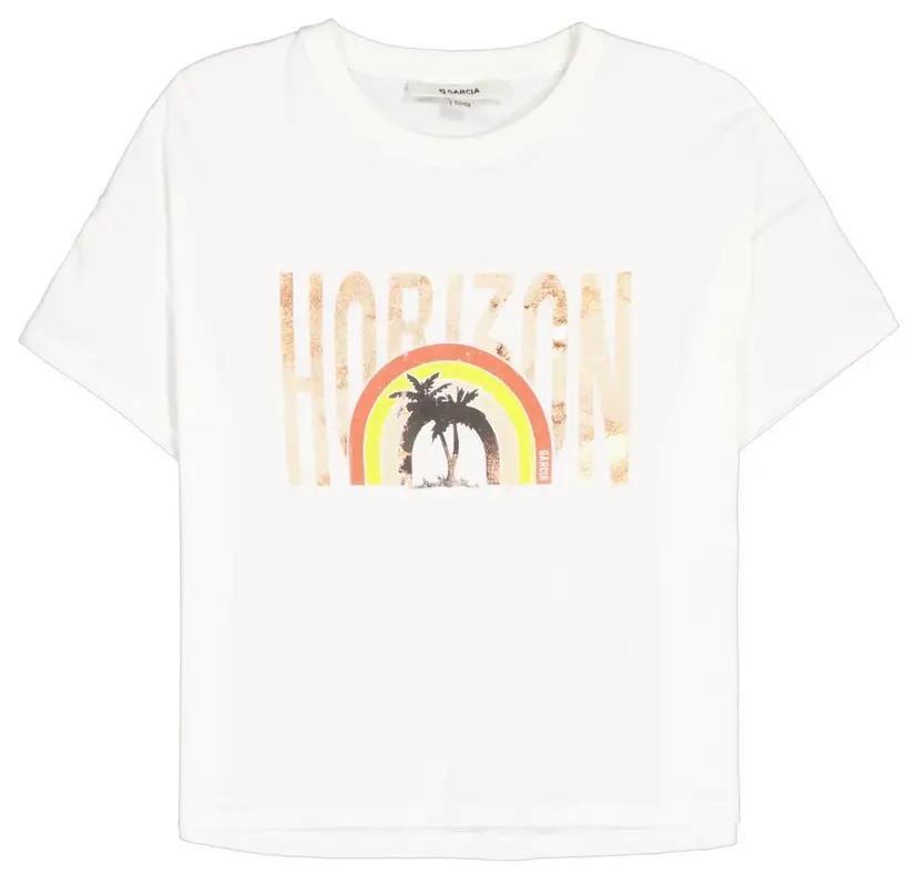 Garcia Garcia T-Skjorte Horizon Hvit, Jente (176 /16 år)