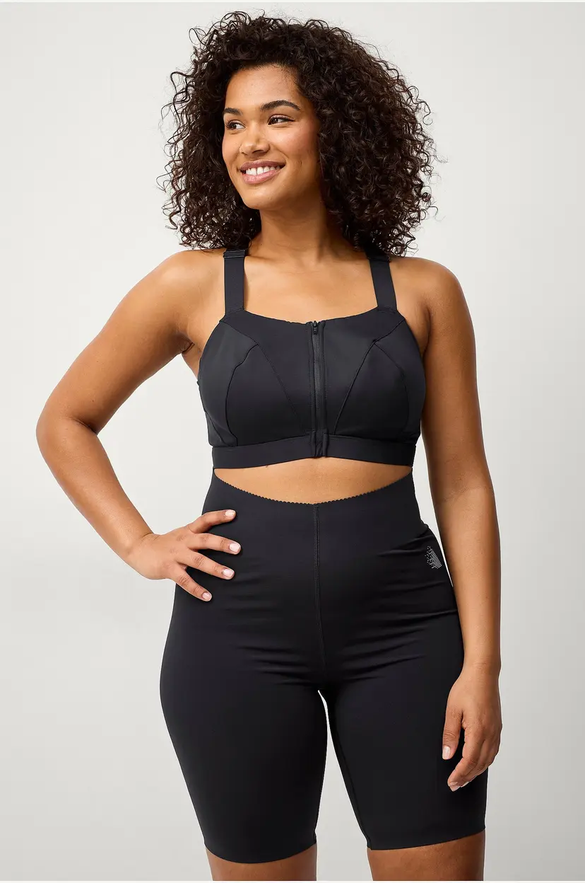 Zizzi Sykkelshortser aDorthe Shorts - Svart