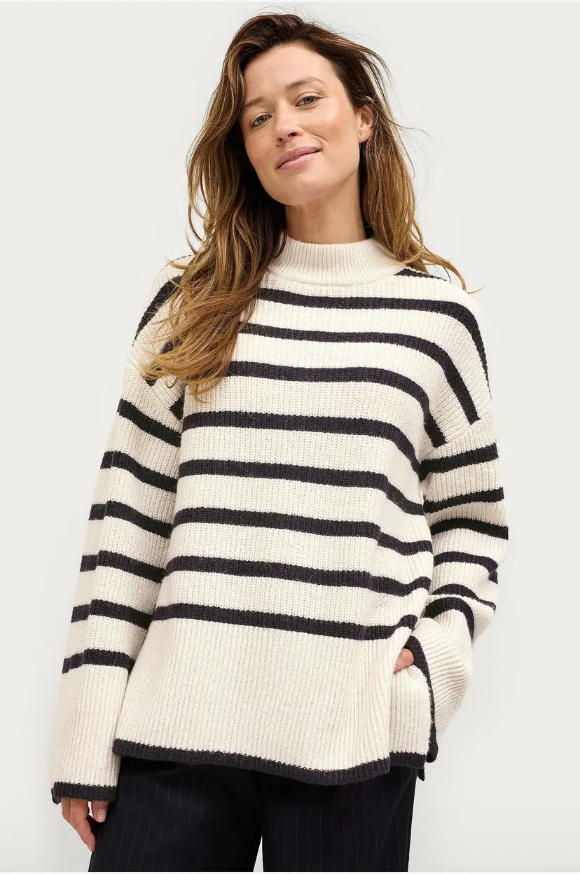 Ellos Collection Genser Sweater Britt - Hvit