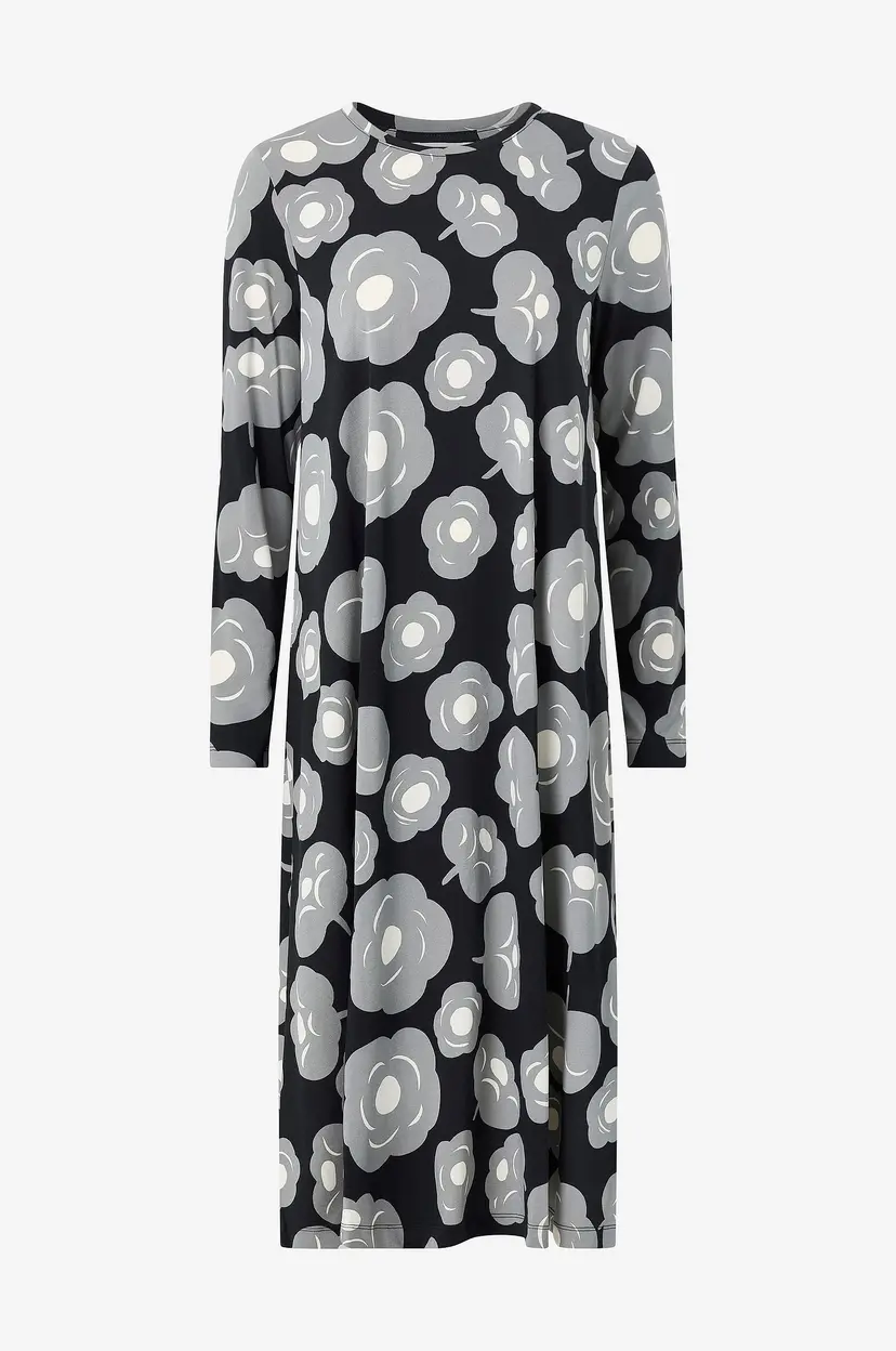 Marimekko Kjole Lehtokielo Tumma - Svart