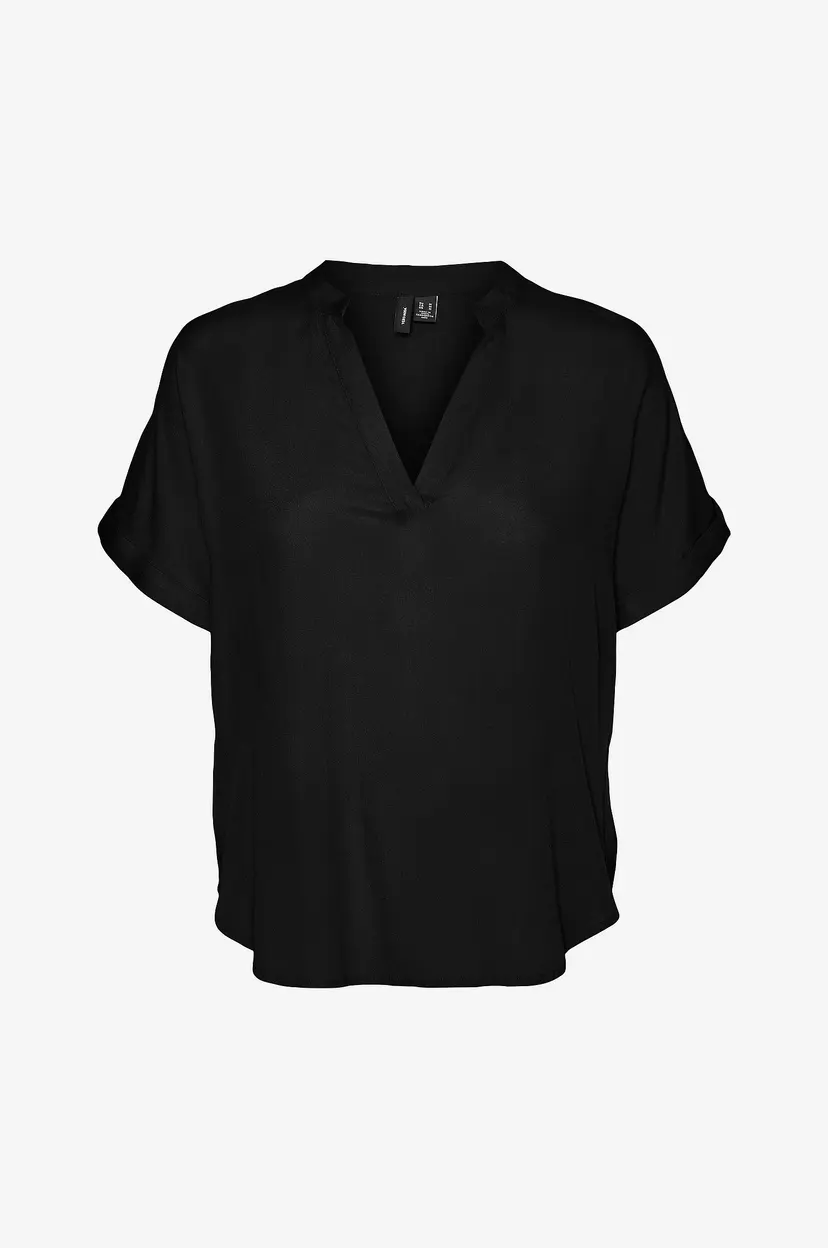 Vero Moda Curve Topp vmcBeauty SS GA Cur - Svart