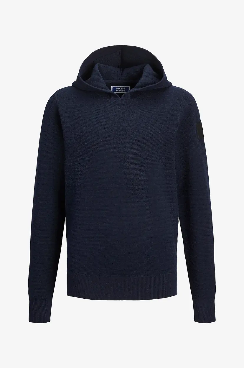 Jack & Jones Junior Hettegenser jcoAero Knit Hood Jnr - Blå
