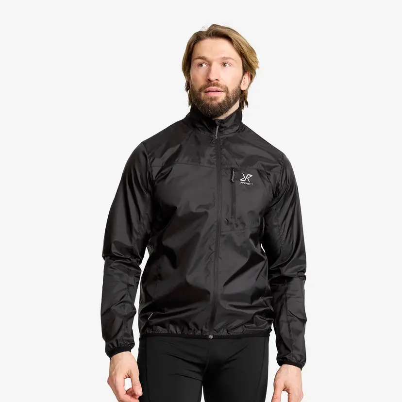 RevolutionRace Unit Light Windbreaker Herre Black