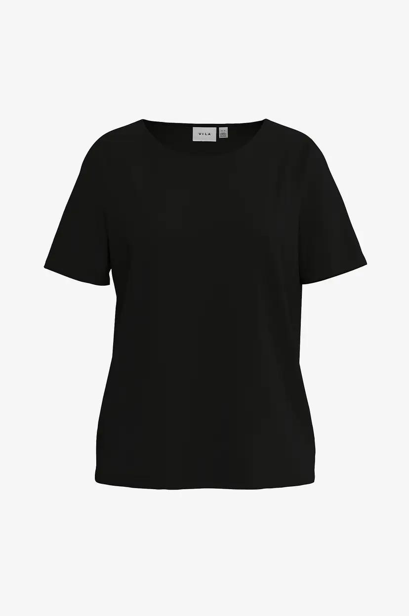 Vila Topp viMooney S/S Top - Svart