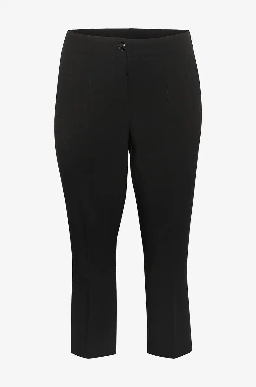 KAFFE Curve Bukser kcElia Cropped Pants - Svart