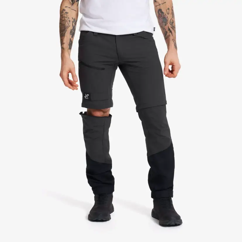 RevolutionRace Range Pro Stretch T Zip-off Pants Herre Anthracite/Black