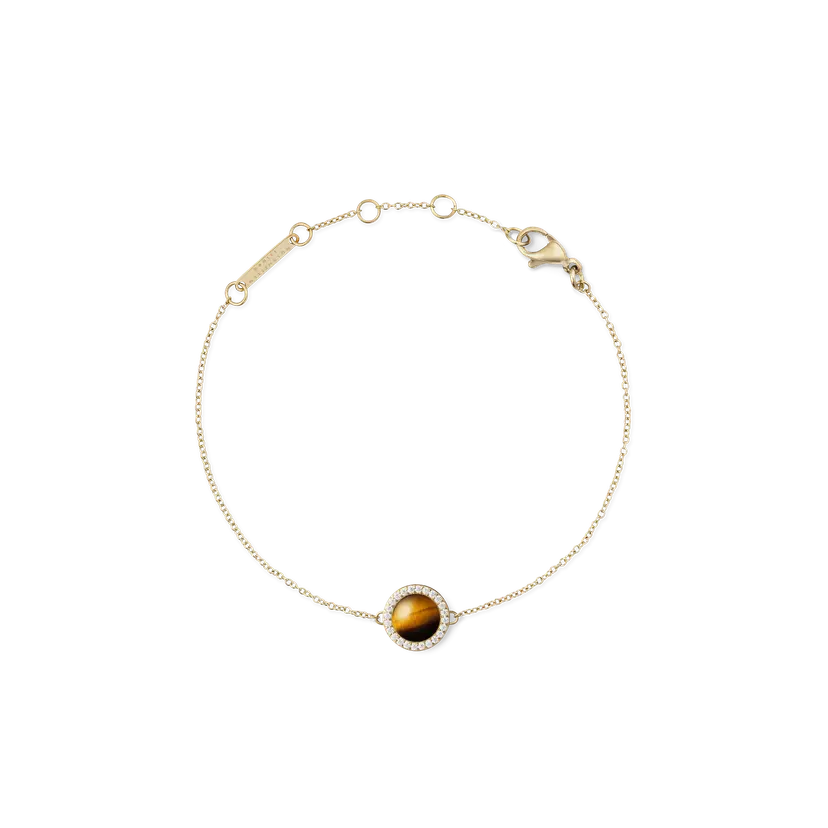 Daniel Wellington Gold Bracelet Audrey Tiger Eye | DW
