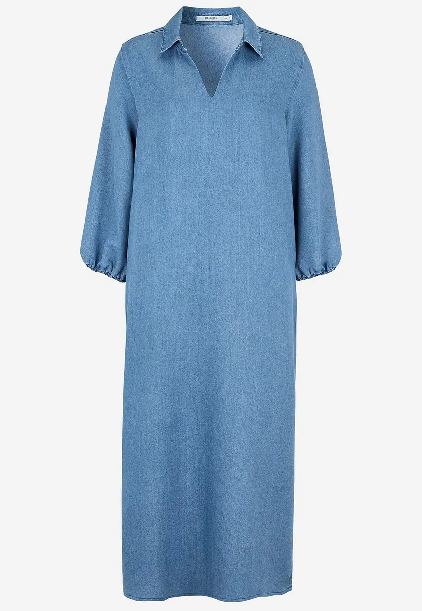 Ultramyk Premium denimkjole med krage