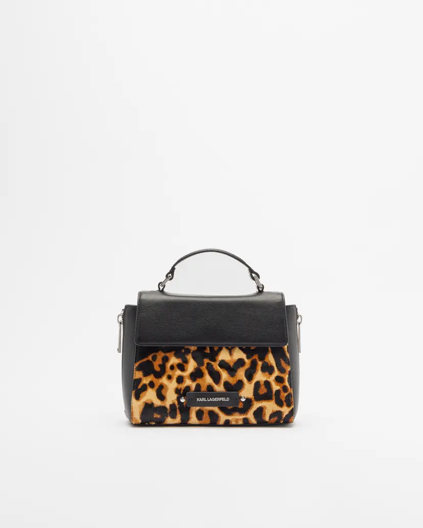 Karl Lagerfeld Karl Lagerfeld K/ Hardware SM TH Leopard Black Bag