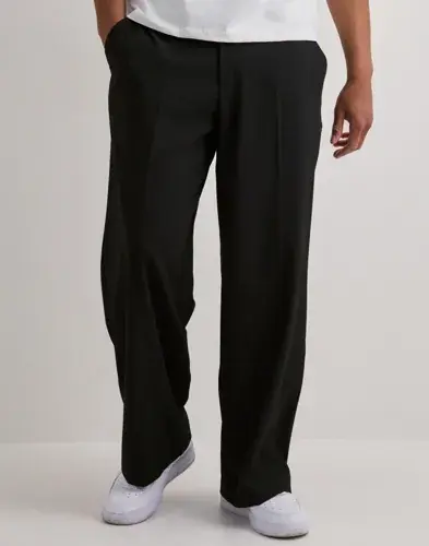 Que Sera Sera Que Sera Sera Walker Wide Suit Pant Dressbukser Svart