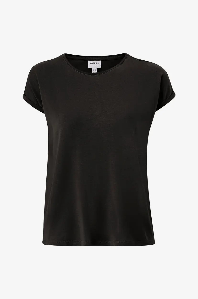 Vero Moda Topp vmAva Plain SS Top Gajrs - Svart