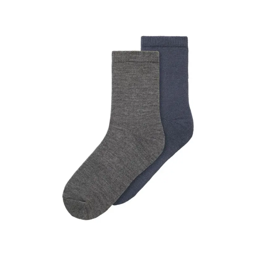 NAME IT Name It - 2 Pk Ullsokker Wakta Ombre/ Dark Grey Melange