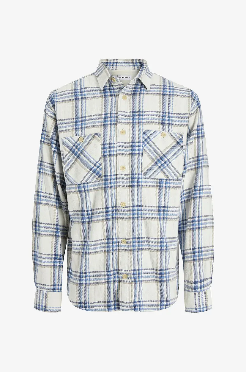 Jack & Jones Overtreksskjorte jjeMichael Overshirt LS SN - Hvit