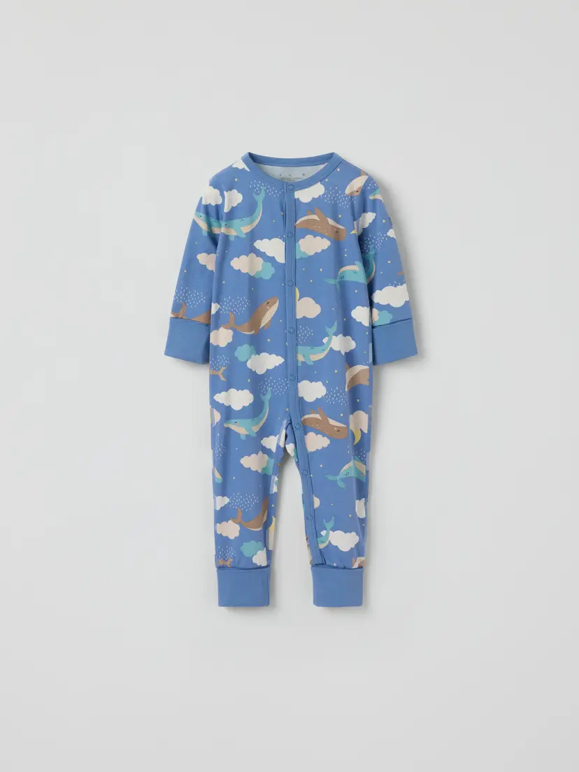 Polarn O. Pyret Pyjamasdress hvaler