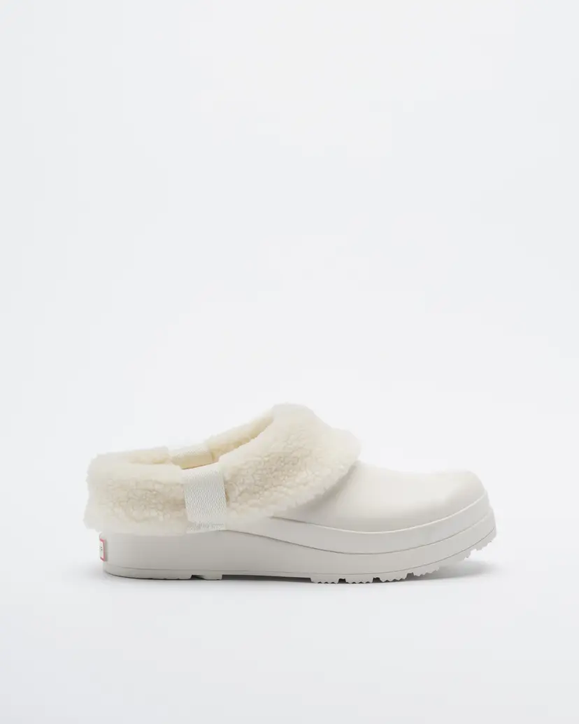 Hunter Hunter W Play Sherpa Insulated Clog White Clogs