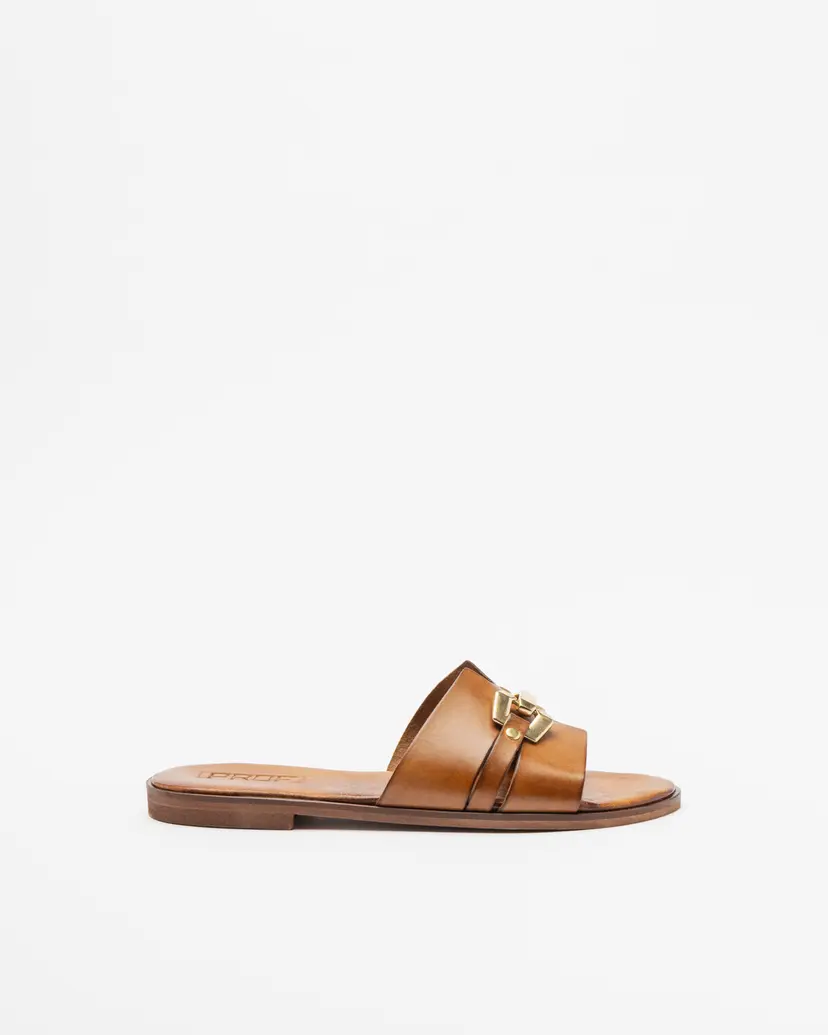 PROF PROF A152 Camel Slide sandals