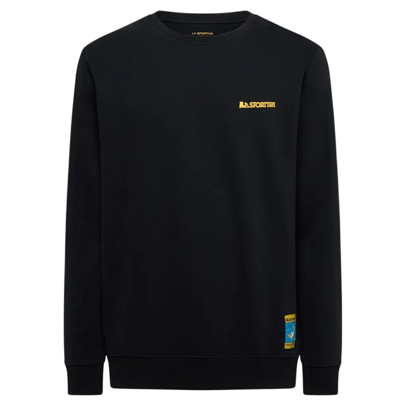 La Sportiva La Sportiva M's Climbing On The Moon Sweatshirt Nero/Giallo