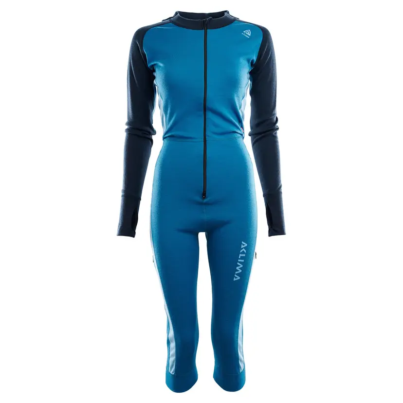 Aclima Aclima Women's WarmWool Overall 3/4 Blue Sapphire(Navy Blazer/Azu.